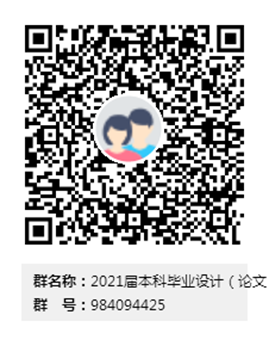 2021届本科毕业设计（论文）工作咨询群群二维码